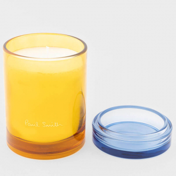 Paul Smith Scented Candle Daydreamer, 240gr, Glass +Lid yellow-blue, open